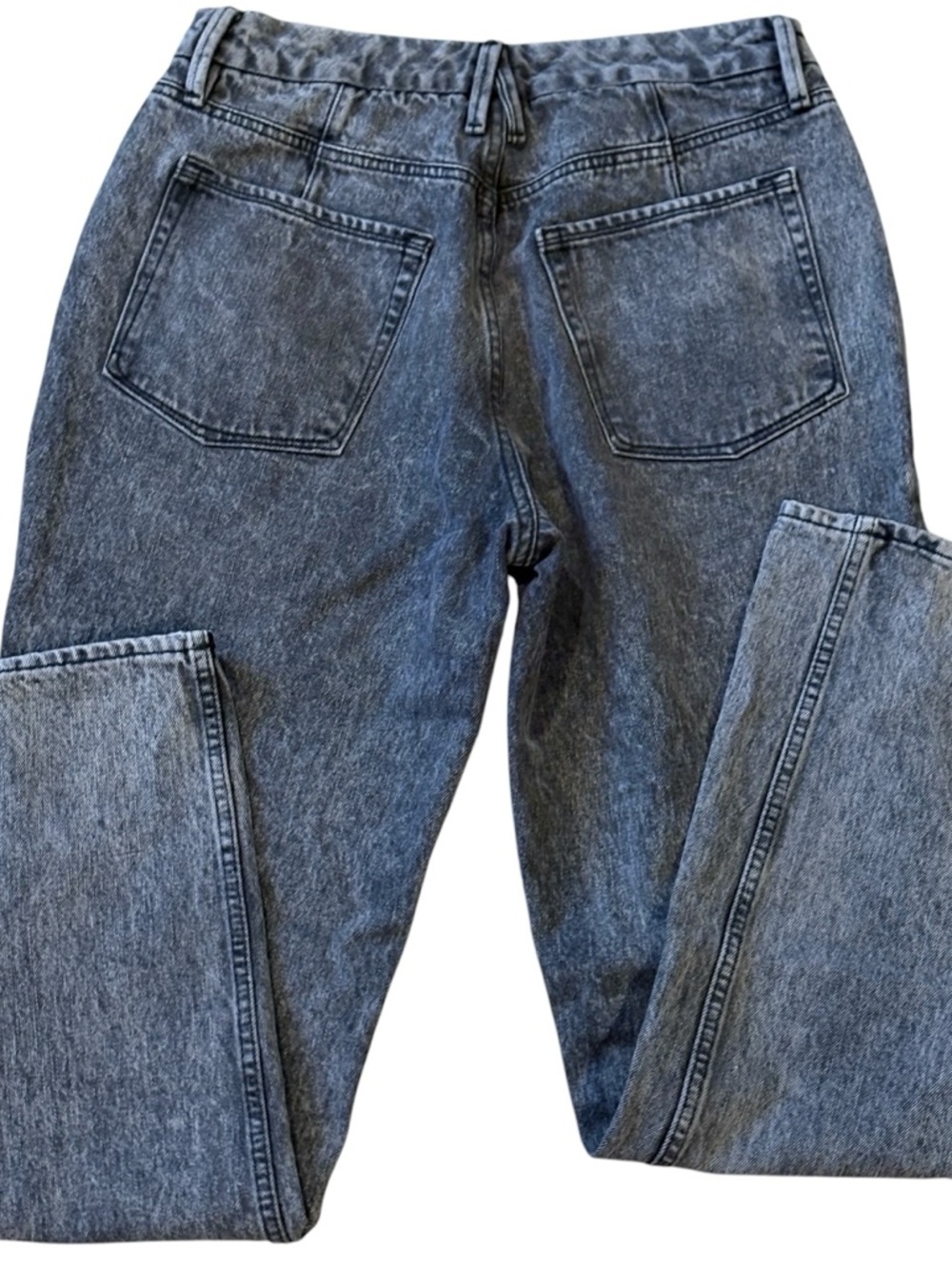 Good American Straight Leg Womens Loose Jeans Grey Size 10/30 Style #GNISN999BT - Picture 7 of 7
